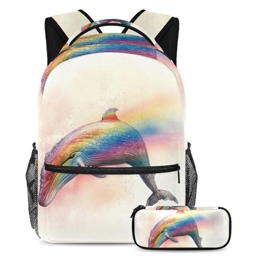 Sac à dos baleine océanique grand modèle pour transporter les affaires de cours au collège