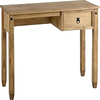 Seconique Budget Mexican Study Desk, Distressed Waxed Pine, 454.95x1079.95x84.95 cm