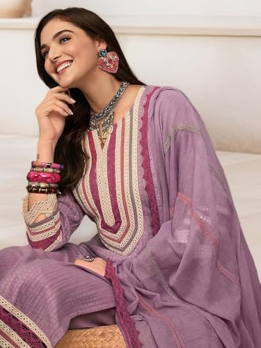 Image of ishin Yoke design kurta with pants and dupatta