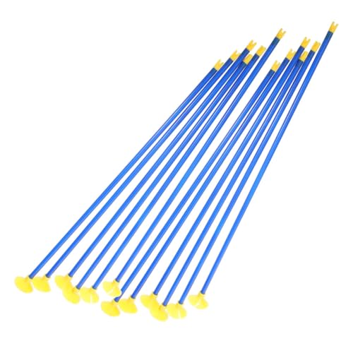 KOMBIUDA 15Pcs Safety Practice Suction Cup Arrows for Lightweight PVC Game Arrows for Outdoor Fun Compatible with Archery for Developing Coordination