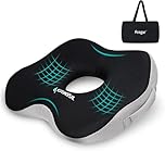 Feagar Cuscino Ortopedico a Ciambella per Sedile - Supporto e Comfort per Emorroidi, Coccige e Schiena - Cuscino Ergonomico per Sedia da Ufficio, Auto e Sedia a Rotelle (H12)
