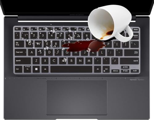 Image of Saco Laptop Keyboard Cover Skin for 2022 OLED ASUS Vivobook X1405ZA, Vivobook S14 Flip TN3402QA / S3402ZA, Zenbook 14 UX3402ZA 14 Inch OLED Thin and Light Laptop (Not Fit for K3400 M3401)