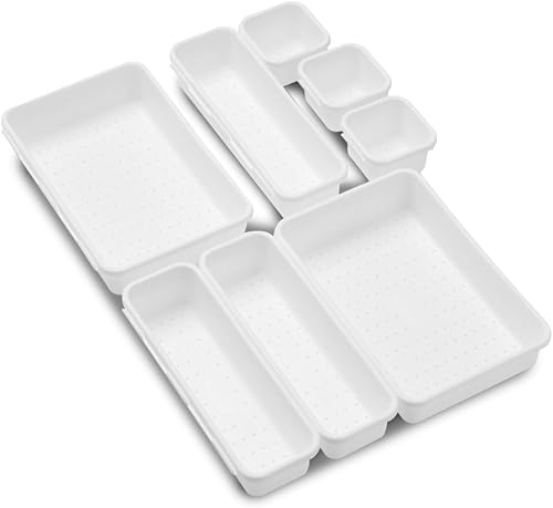 Miniatura 6 de Madesmart Paquete de compartimentos con enclavamiento, blanco, 8 piezas