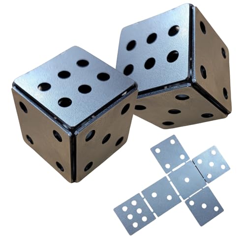 Pair of DIY Weld It Yourself Metal Dice Kit, Christmas Gift for Welder, Learning to Weld, MIG TIG...