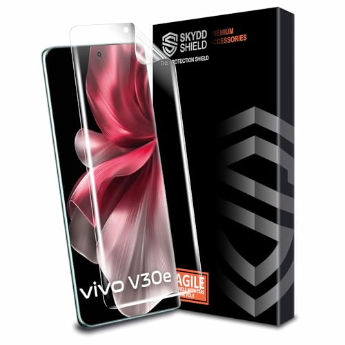 Image of TPU hydrogel Edge to Edge Screen Protector Guard For Vivo V30e (6.78 Inch) With Installation Kit | Fingerprint Compatible | Edge to Edge Coverage