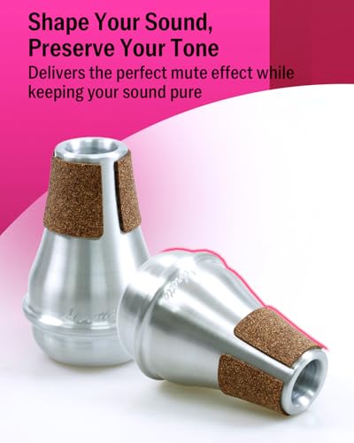 Libretto Aluminum Practice Mute for Trombone – Lightweight Practice & Performance Mute for Student and Professional Players