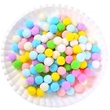 ポンポンボール 混合色 500個入り 直径約10mm カラフル 小玉 毛球 フェルトボール 玉 DIY 人形 ぬいぐるみボール 手芸材料 パーツ アクセサリー 髪飾り ボンテン ボン天 飾り デコ用 素材 プロジェクト用