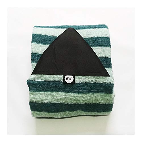 Lifyn2 Longboard Surfing Accessories Surfboard Fin Box 6\'/6\'6\"/7\'/9\'6\" Surfboard Sock Cover Protective Bag Storage Case for Shortboard Funboard Longboard Surfboard Single fin Box (Color : Teal 9ft6)