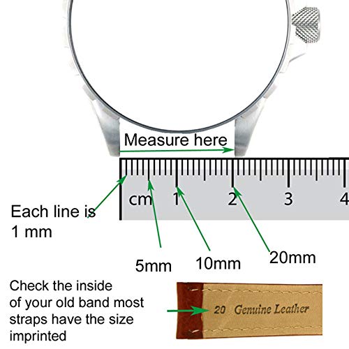 Bracelet montre 22 mm en cuir orange et or idéal pour sublimer votre style au quotidien - 6