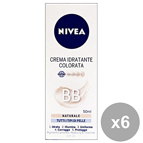Preisvergleich Produktbild Set 6 NIVEA Creme BB FARBIG Natürlich Feuchtigkeitscreme 50 ml 86700 Gesichtspflege