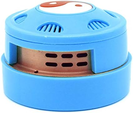 LDEXIN Portable Round Shape Moxa Stick Burner Box for Acupuncture Point Moxibustion Body Healthcare Blue (Blue -Antique red)