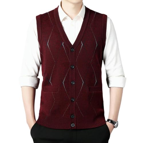 Gilet en tricot homme décontracté sans manches pour l'automne