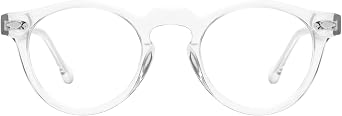 Round Reading Glasses Blue Light Blocking Eyeglasses for Women Men Readers Anti Eye Strain/Glare Bertram FT1280