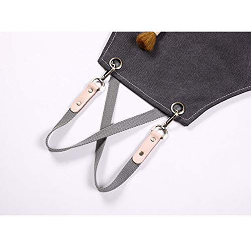 UPKOCH 1 pc Delantal de Lona Barista Delantal Ajustable para Servir con Bolsillos para Restaurante cafetería Barbacoa… - Imagen 7