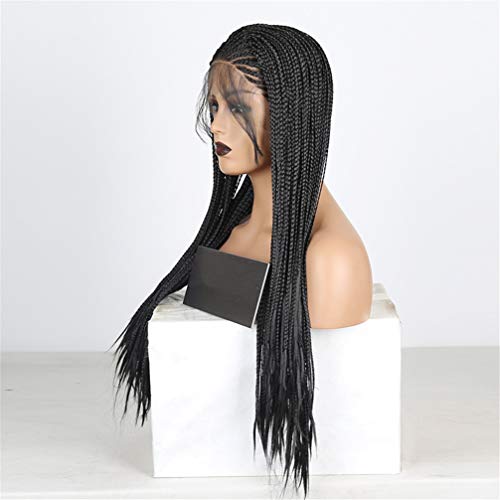 Perruque synthétique noire avant de lacet pour changer de style sans effort - 3