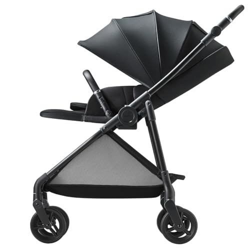 Aprica(アップリカ) A型ベビーカー ルーチェフリー AC 1か月～36か月まで 軽量 両対面 4輪フリー (ブラック) 【2025年モデル】 2223400の画像