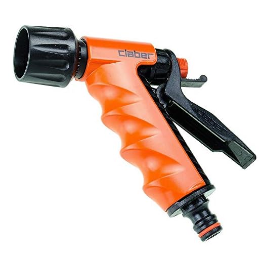 Pistola rociadora ergo. Pistola ergonómica con chorro regulable.