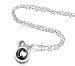 Produktbild Proud Mama babyklingel heartchain babyfüßen | Schwangerschaft Schmuck | Versilbert | Magic Sound für Baby