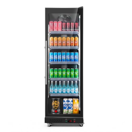 Image of Tylza Glass Door Beverage Display Refrigerator 720 Can Black