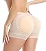 KIWI RATA Womens Seamless Butt Lifter Padded Lace Panties Enhancer Underwear,Nude,Medium