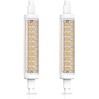 Aegislogic Bombilla Led r7s 118mm 8W Blanco cálido 3000K regulable, lámpara r7s Equivalente a bombillas halógenas lineales de 85w