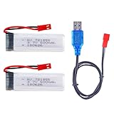 2 Pcs 3.7V 500mAh 25C 721855...