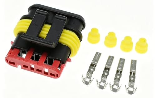 Conector de 4 pines impermeable para instalación de luces y sensores de coche Superseal 1.5