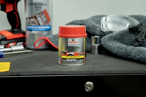 NIGRIN Performance Fein-Spachtel, härtet ohne Rissbildung, glättet Kratzer und Unebenheiten, 245 g inkl. 5 g Härter – Ansicht 2