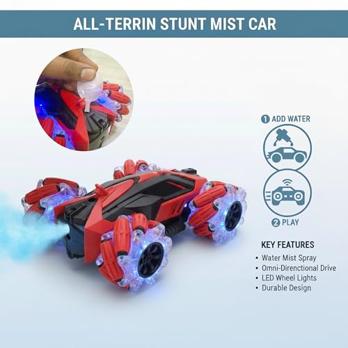 Image of 4WD RC Drift Stunt | Racing Car with 2.4GHz Remote, Lights, Music, Smoke Effect & 360 Spin | Remote Control Toy for Kids & Adults