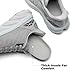 ALLSWIFIT Women's Slip On Walking Shoes Running Comfortable Tennis Breathable Non Slip Athletic Gym Workout Cross Training Fashion Sneakers,Size 9,Grey,SARR034W