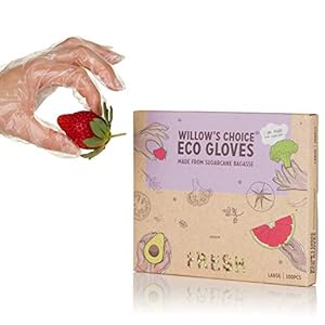 Willow's Choice Eco Einweghandschuhe Zuckerrohr Bagasse 100 Stück