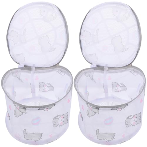 LOEFLIFA Sacchetti a Rete per Lavaggio Reggiseni e Biancheria Intima Set 2 Pezzi in Poliestere Traspirante Protezione Capi Delicati per Lavatrice e Conservazione per Biancheria Calze e