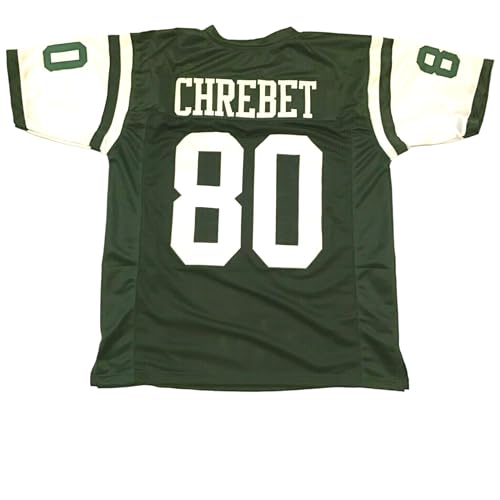 Generic Wayne Chrebet Green Jersey Stitched Custom Football New No Brand/Logos (US, Alpha, X-Large, Regular, Regular, Green)
