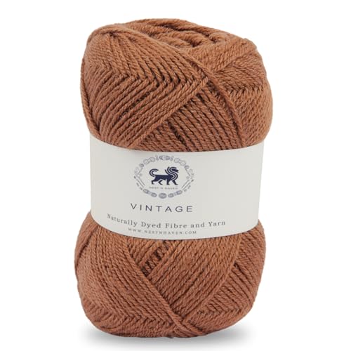 Nestnhaven Acrowools Vintage, Micro Soft, Hand Knitting and Crochet Yarn. Pack of 1 Ball - 100gms. Shade no - NNHV001 (Light Brown) | (800 Gm)