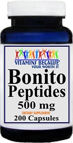Bonito Peptides 200 Capsules 500mg - Supports Healthy Blood Profile by VBYWI