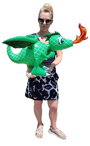 Large Fire Breathing Green Inflatable 30 Dragons (1)