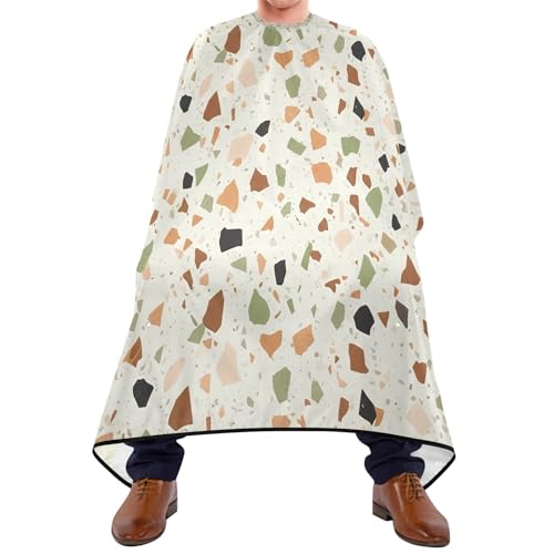 Capa impermeable para corte de cabello con ajuste de broche miniatura 1