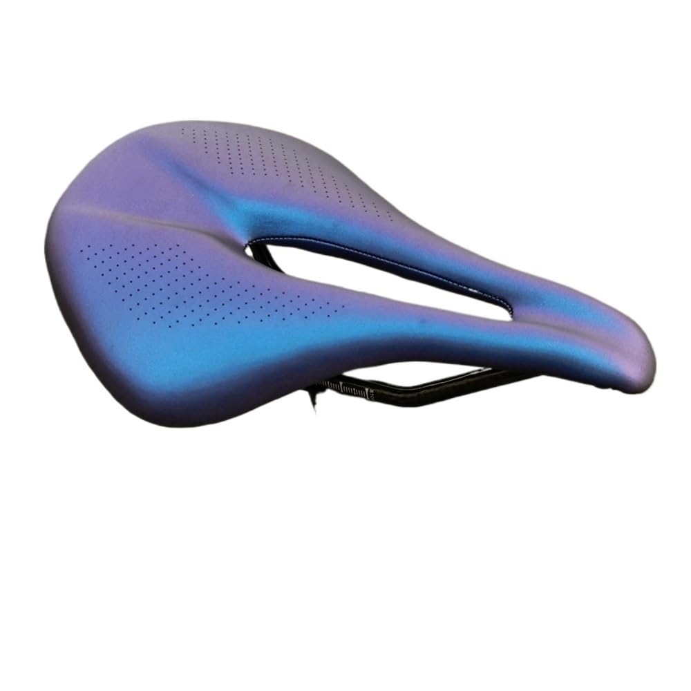 Fahrrad Sattel Pu + Carbonfaser-Sattel for Rennrad, MTB, Mountainbike, Fahrradsattel for Herren, Fahrradsattel, Trail-Komfort, Rennen, Sitz Fahrradsattel Herren(Blue 143mm)
