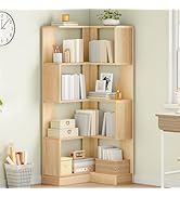 Amazon.com: HOOBRO Corner Bookshelf, 5-Tier L-Shaped Bookcase