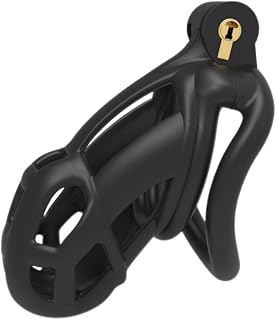 Men's Cage,Chastity Belt Man with 4 Rings, Extreme BDSM Bondage Chastity Cage Sexy Toy for Men, Chastity Belt Man Extreme, Chastity Man, Small