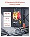 VEVOR 2-in-1 Electric Hoist Winch, 1100 lbs Capacity, 1800W Portable Power Winch, 98 ft Lifting Height, 36 ft/min with Wire and Wireless Remote Control, for Garage, Warehouse, Factory Lifting Towing