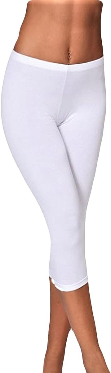 Leggings Capri JADEA Donna - Cotone Stretch Traspirante, Perfetti Per Estate E Sport - Foto 3