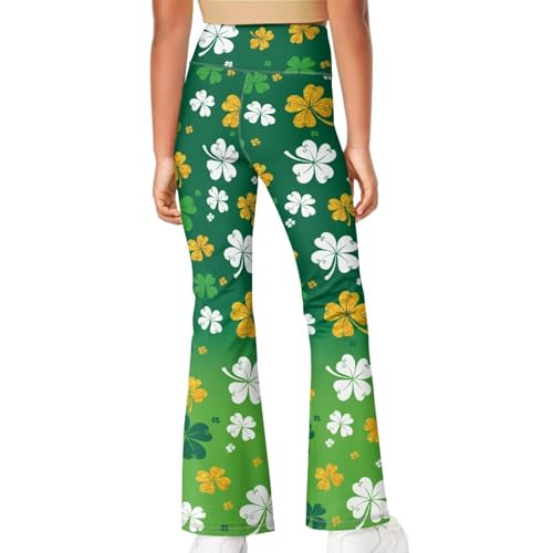 Tongluoye Girls Yoga Pants Size 5-14 Athletic Bell Bottom Leggings High Waisted Flare Leg Pants for Dance Workout Running4