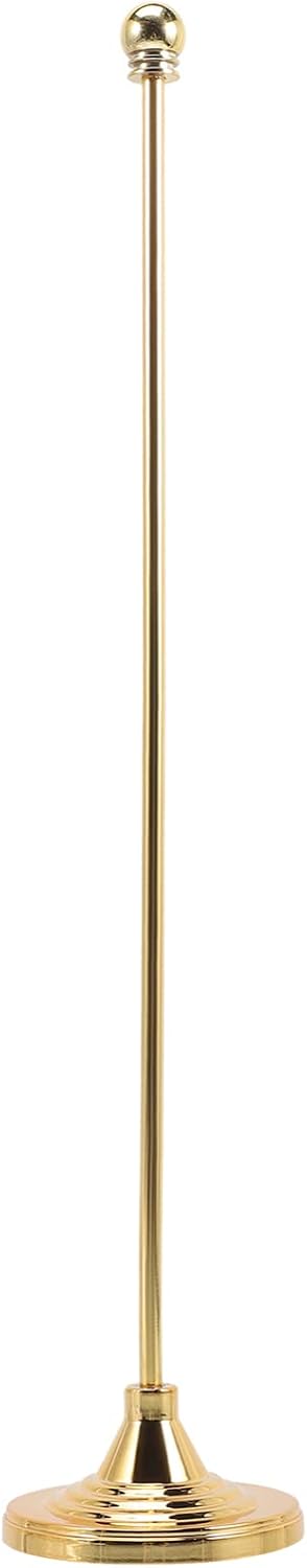 Levemolo Desktop Flag Stand Golden Metal Holder for Indoor Table Meetings