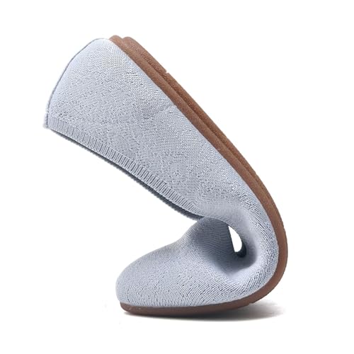 Image of Puxowe Women's Ballet Flats Breathable Knit Slip On Comfortable Round Toe Walking Shoes with Arch Support Insole for Work