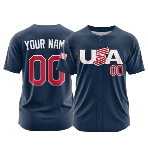 Custom World Baseball Classic Jersey Personalized Baseball Jerseys Printed/Stitched Sport Shirt for Men Women Youth Kids miniatura 2