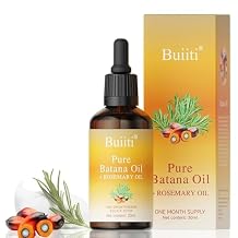 Batana Oil with Rosemary for Hair Growth, Organic Hair Treatment for Thinning Hair, Scalp Nourishing, Strengthen & Moisturize Dry Damaged Hair, 1 fl oz