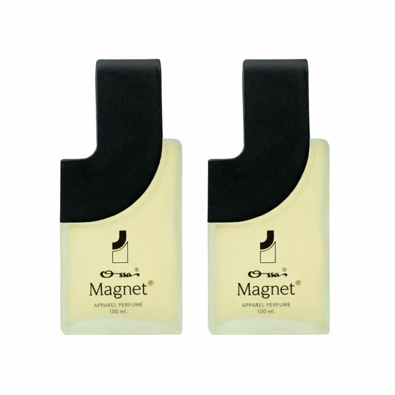 Image of Ossa Magnet Apparel Perfume for Men and Women, 2 x 100ML With Lemon, Mandarin, Cardamom, Woody, Patchouli Notes|Long Lasting Premium Fragrance for Every Occasion, (Pack of 2)