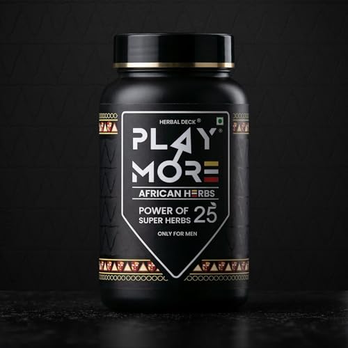 Image of Herbal Deck PLAY MOR African Superherbs Herbal Powder | 150g Ayurvedic Wellness Blend for Vitality, Strength & Immunity | Powder for Stamina and Strength (Pak of 1)