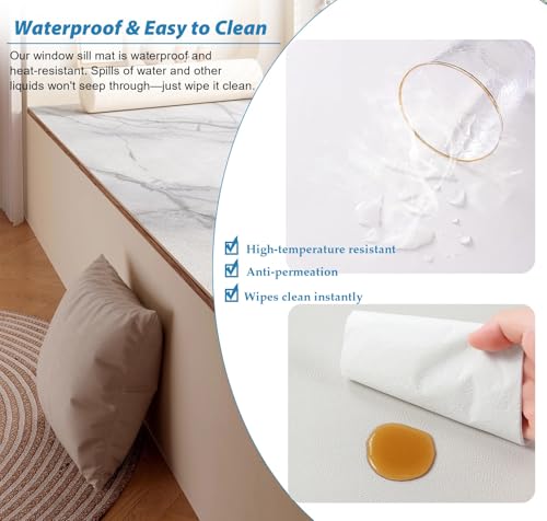 Tapis absorbant protège-rebord de fenêtre imperméable et sets de table découpables - 5